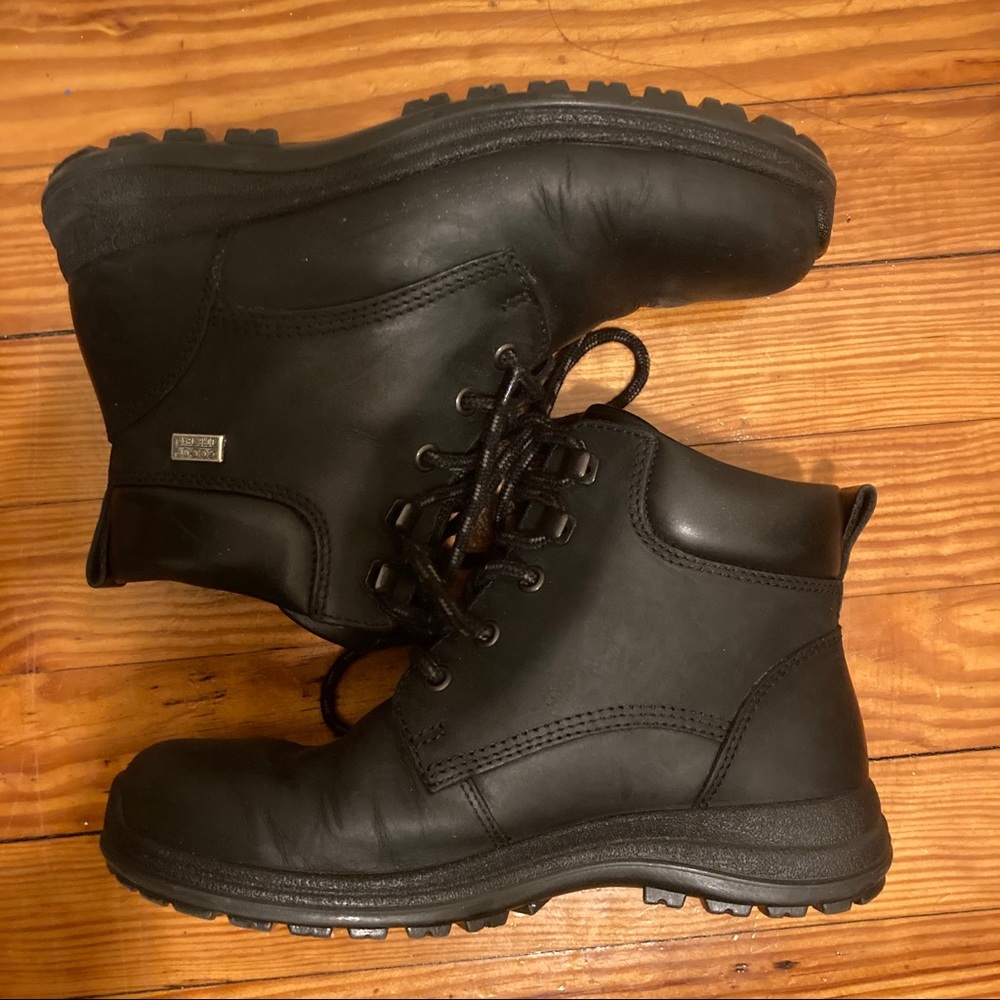 Ecco goretex black hiking boots 39